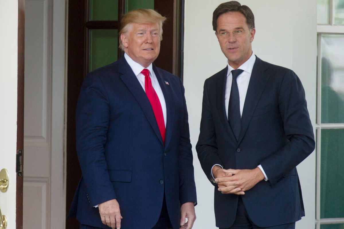 Президент США Дональд Трамп, Генсек НАТО Марк Рютте