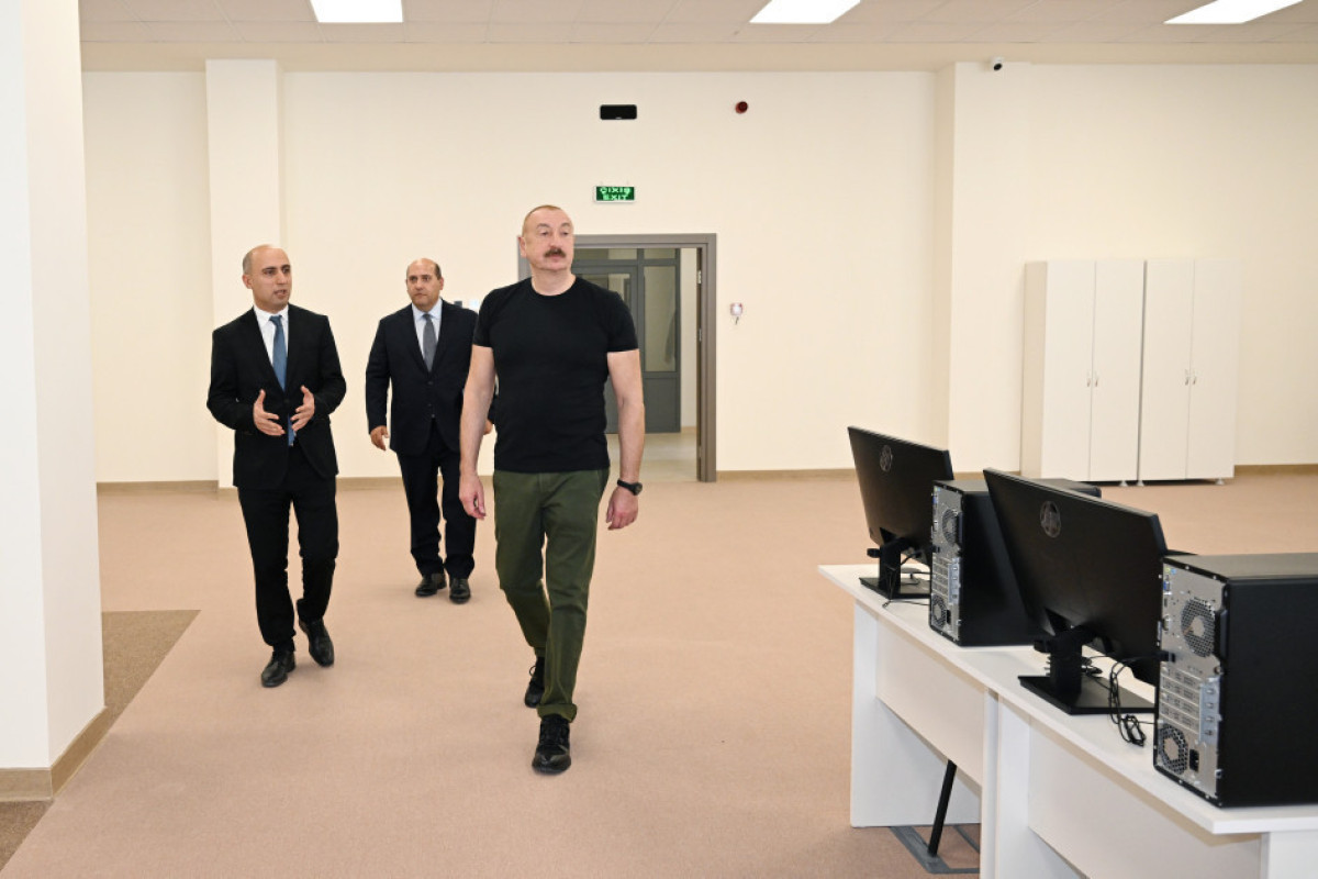 Президент Алиев открыл школу и детский сад в Агдаме-ФОТО 