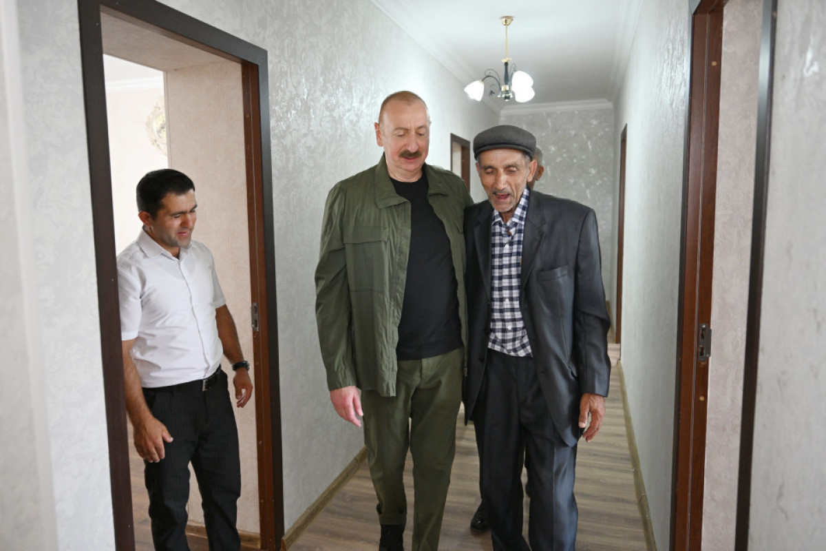 Президент Ильхам Алиев посетил село Ханйурду и встретился с жителями-ФОТО 