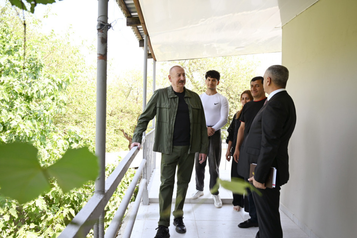 Президент Ильхам Алиев посетил село Ханйурду и встретился с жителями-ФОТО 
