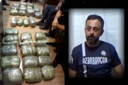 В Азербайджане задержан наркоторговец с 39 кг марихуаны-ВИДЕО 