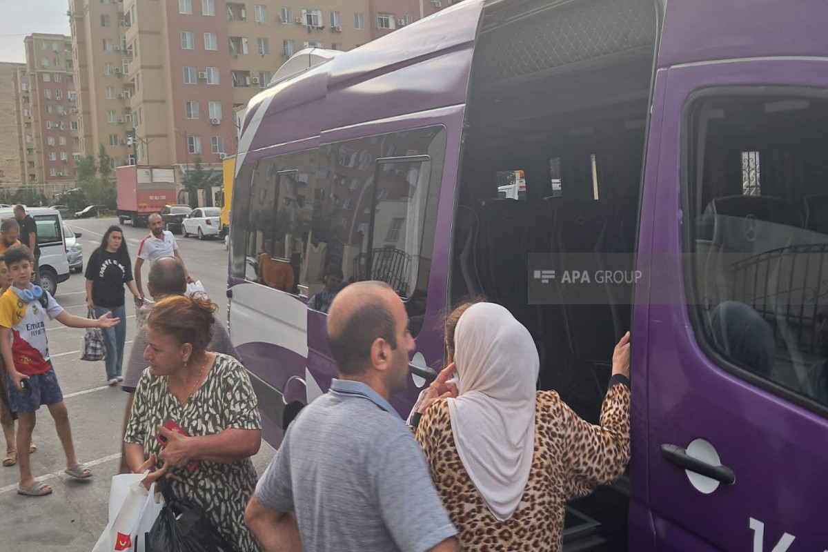 Очередная группа переселенцев отправлена в город Джабраил-ФОТО 