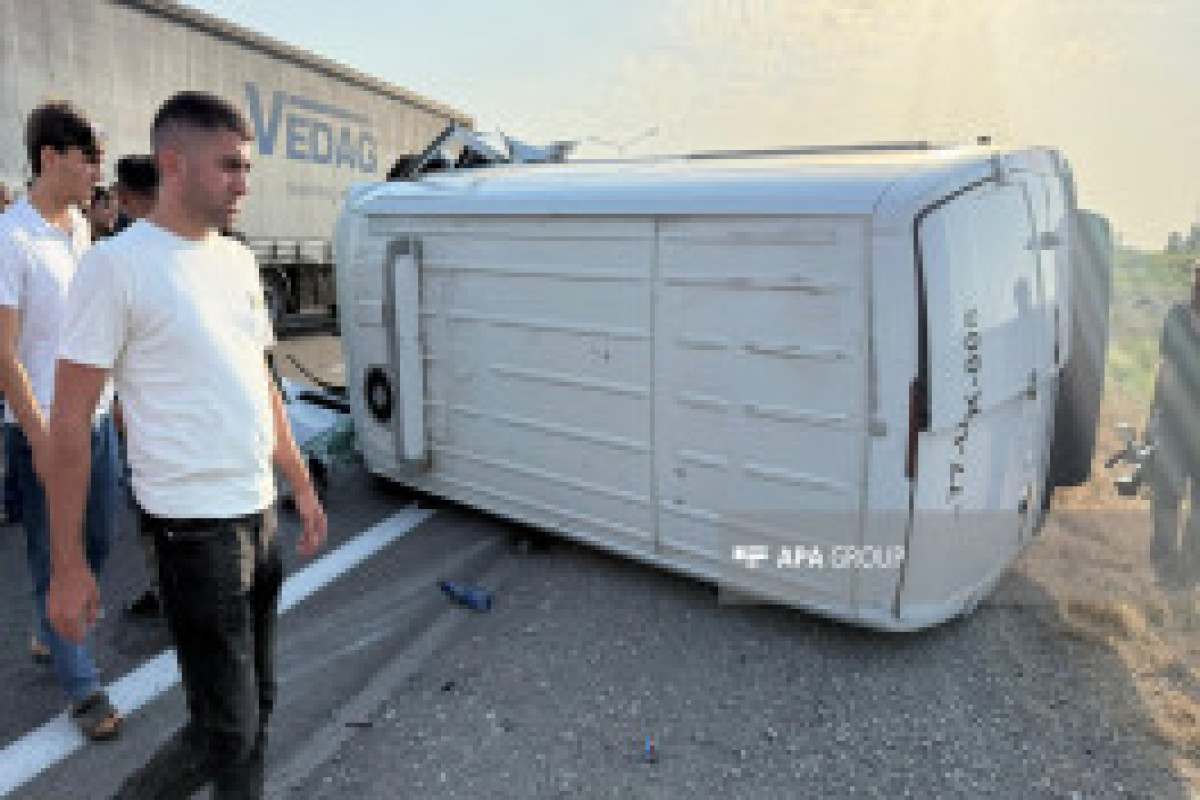 Столкновение автомобилей на трассе Баку-Газах: пострадавшие доставлены в больницу-ФОТО 
