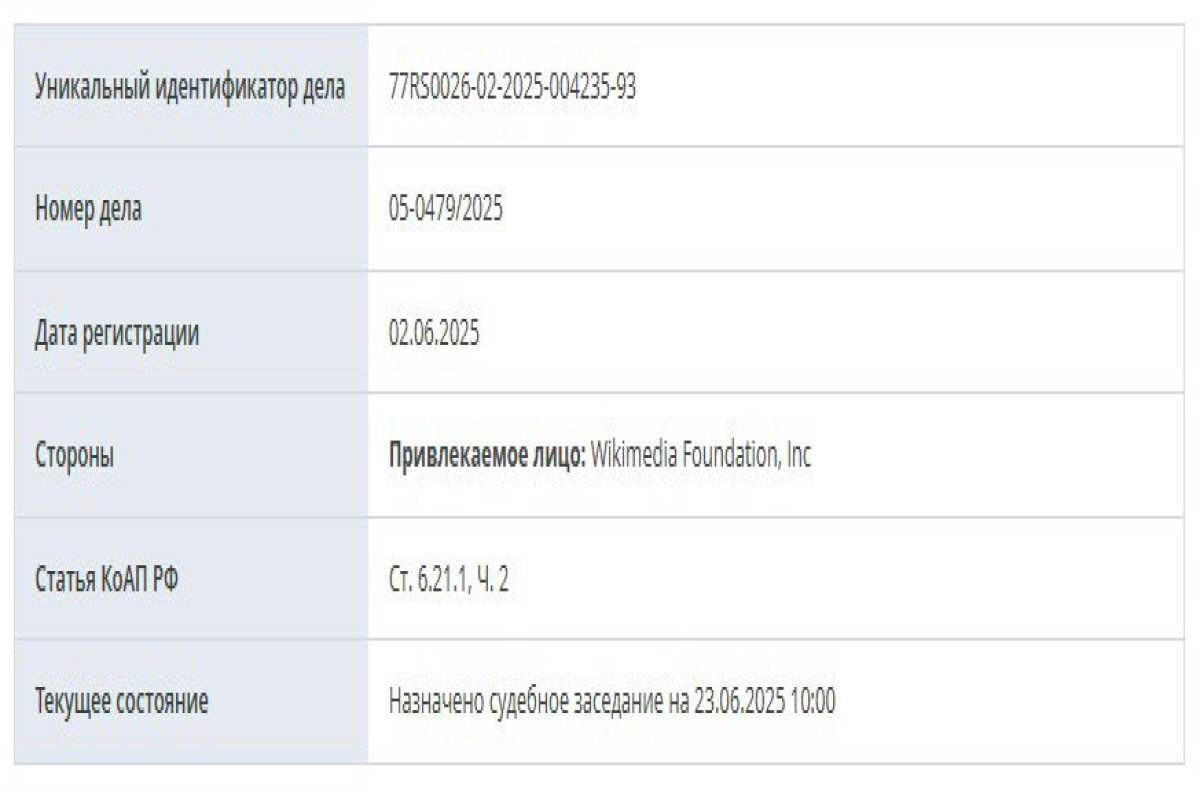 Wikimedia Foundation обвинена в пропаганде педофилии в РФ