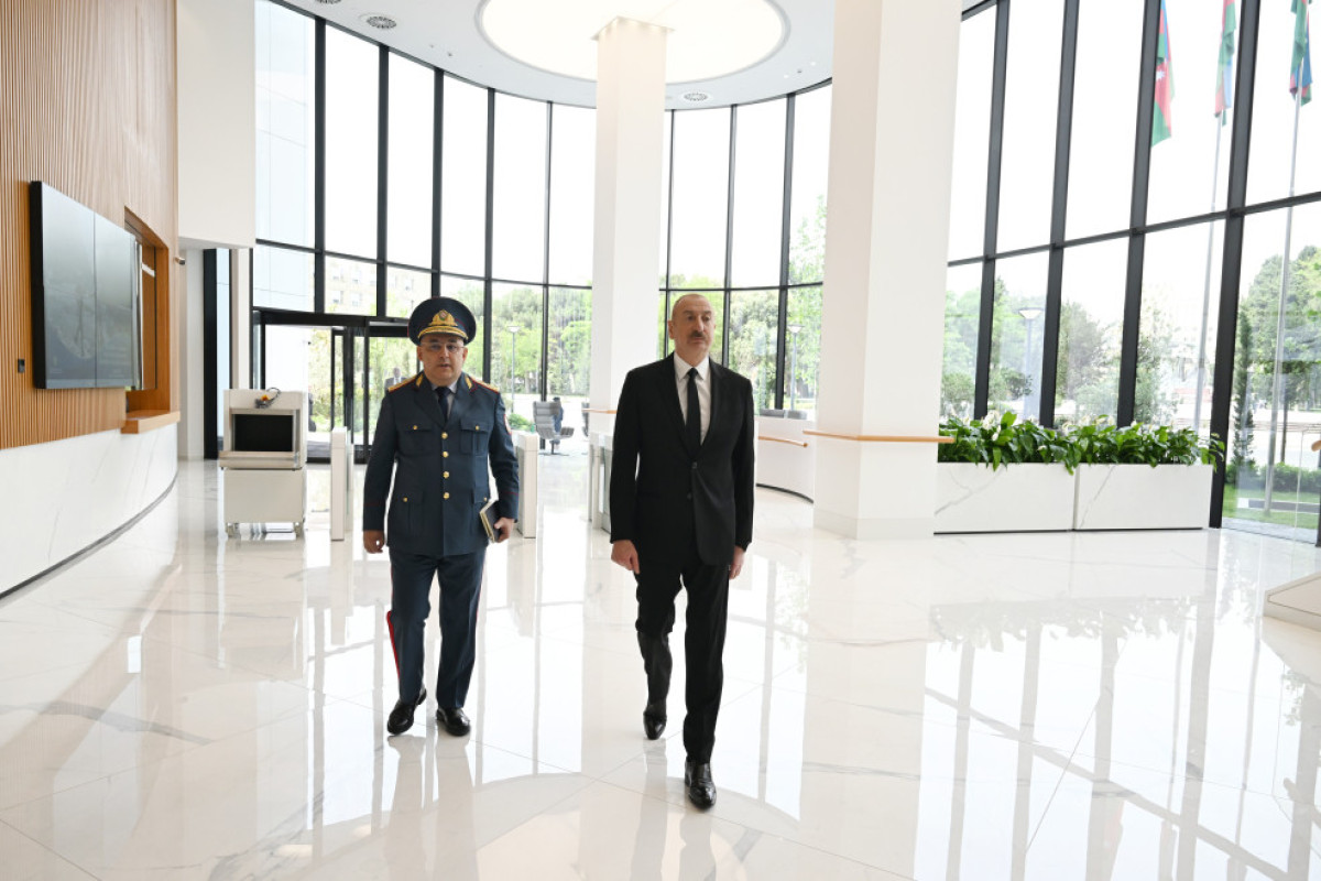 Алиев на открытии нового административного здания ГТК -ФОТО 