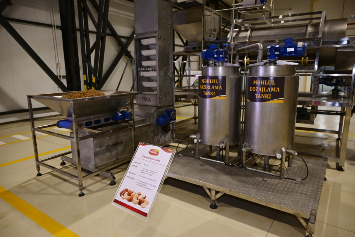 Алиев на открытии завода Nobel Food Industry-ФОТО 