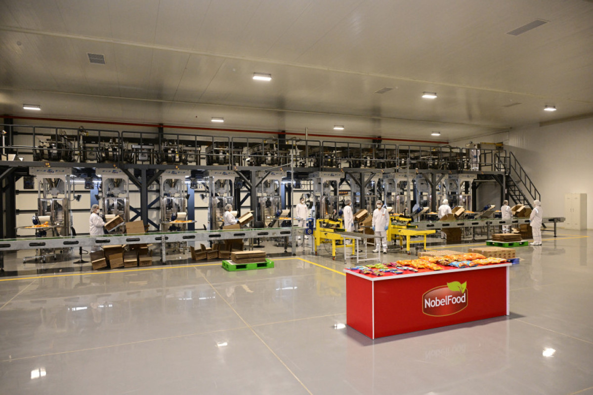 Алиев на открытии завода Nobel Food Industry-ФОТО 