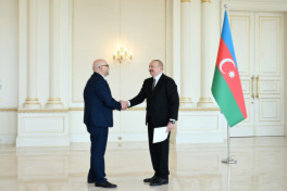 Президент Ильхам Алиев принял верительные грамоты новоназначенного посла Палестины в нашей стране-ОБНОВЛЕНО -ФОТО 
