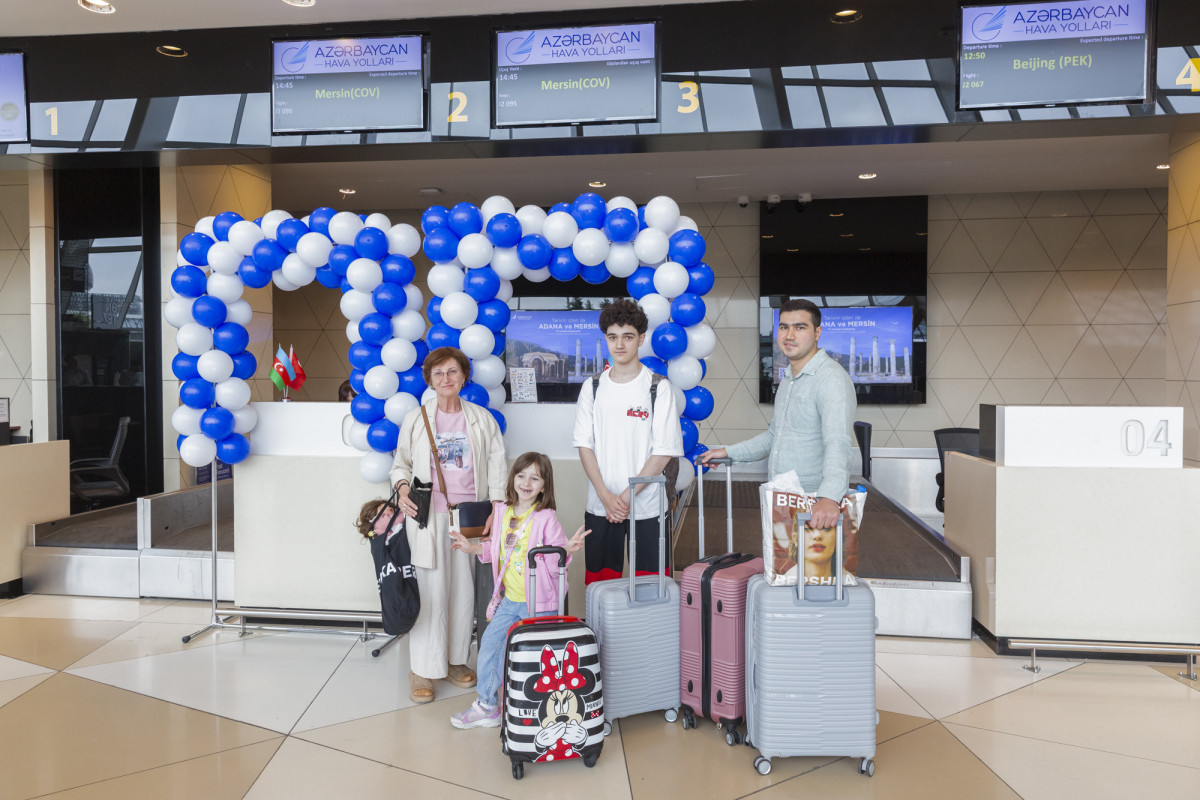 AZAL выполнил первый рейс в турецкий Международный аэропорт Чукурова-ФОТО