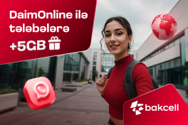 «Bakcell» дарит студентам 5GB с DaimOnline! 