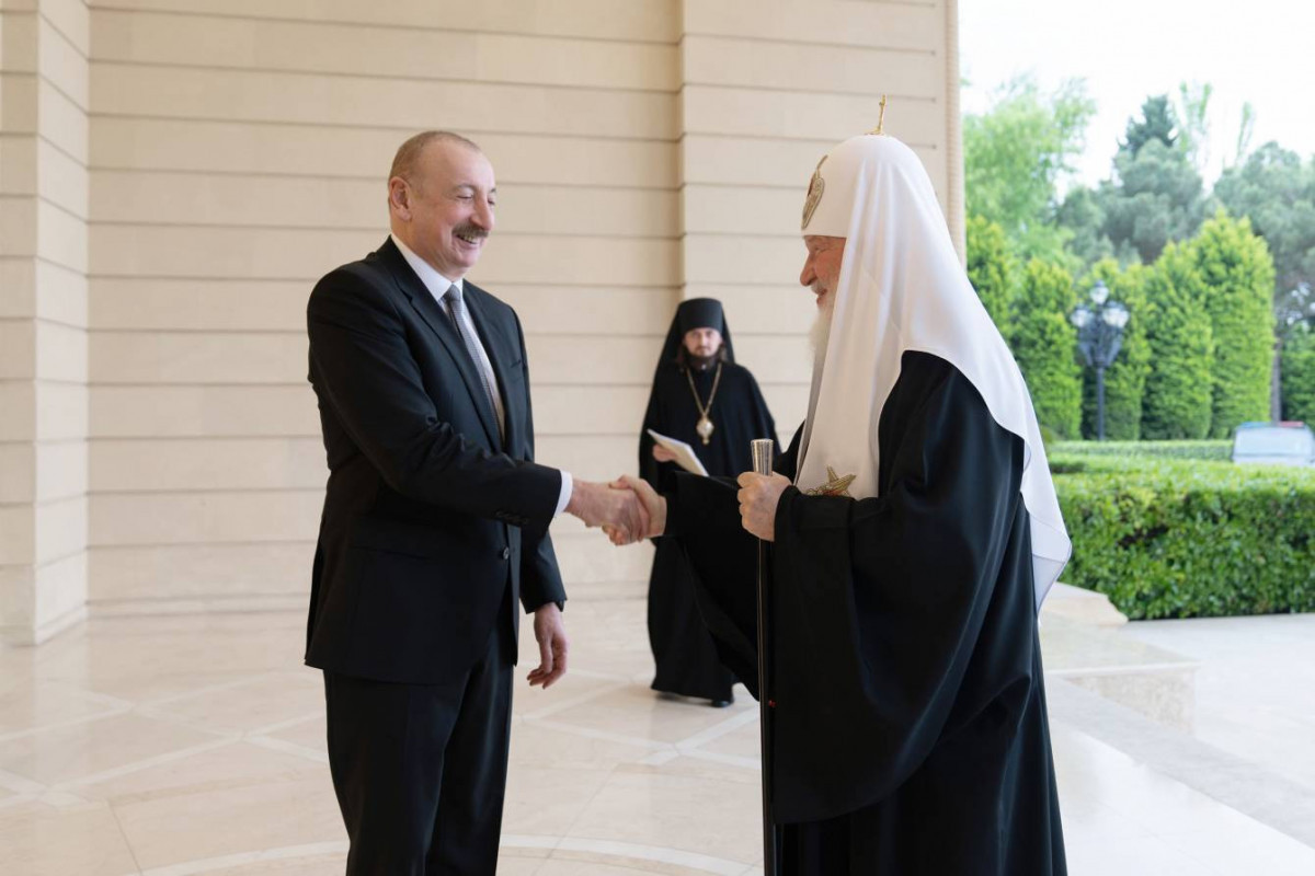 Президент Азербайджана Ильхам Алиев встретился с Патриархом Московским и всея Руси Кириллом-ОБНОВЛЕНО -ФОТО