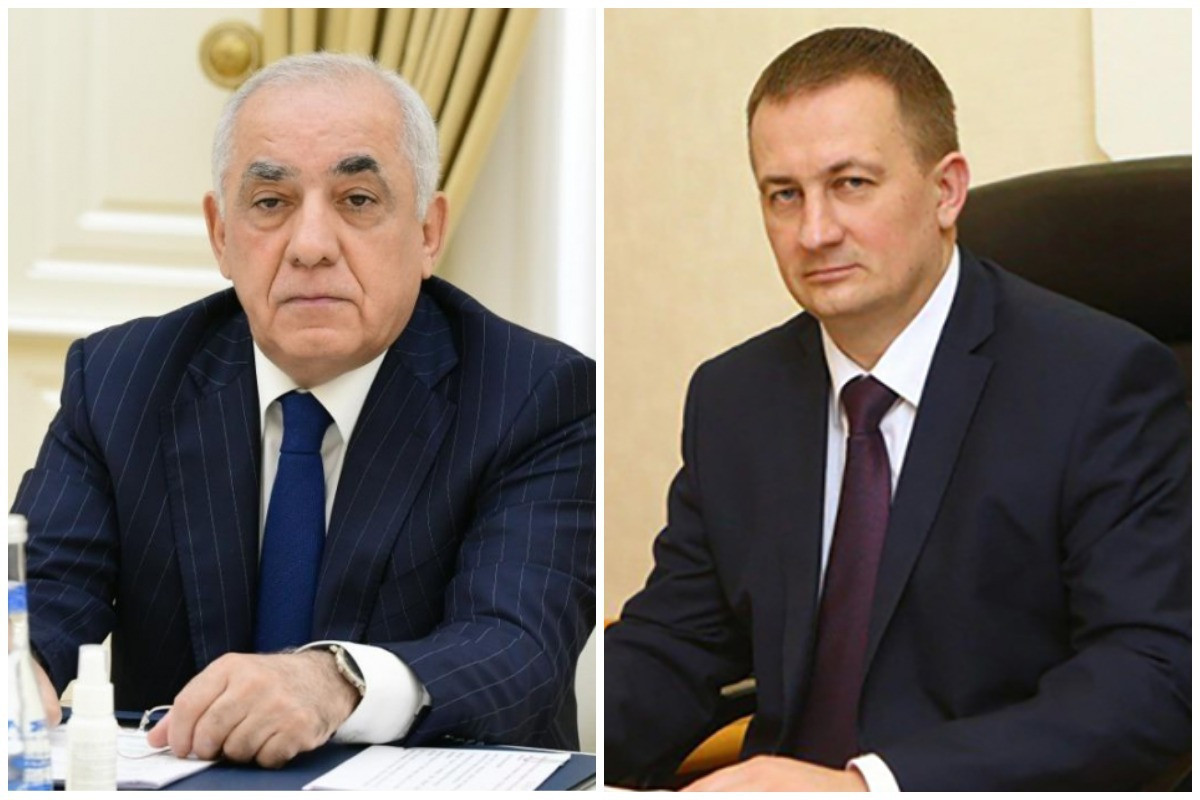 Огтай Асадов проводит встречу с премьером Беларуси