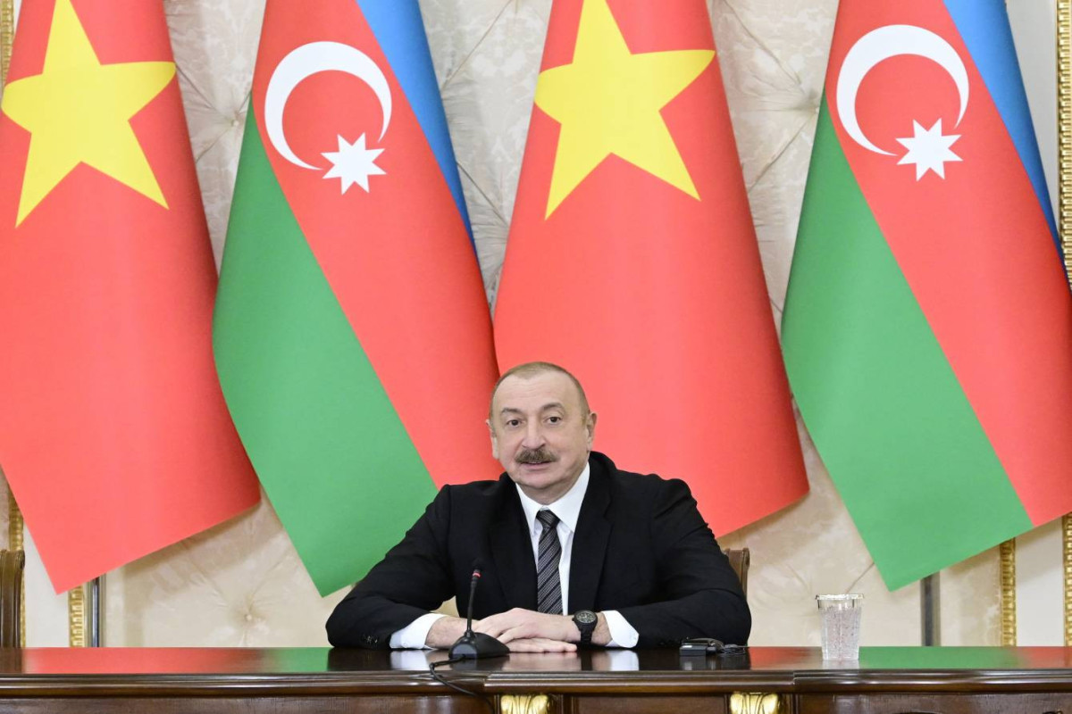 Президент Азербайджана и генсек ЦК Компартии Вьетнама выступили с заявлениями для прессы-ФОТО 