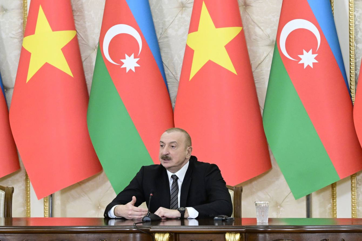Президент Азербайджана и генсек ЦК Компартии Вьетнама выступили с заявлениями для прессы-ФОТО 