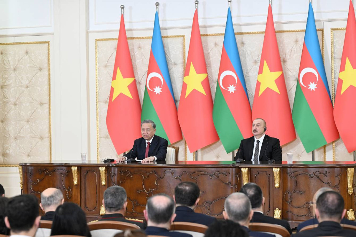 Президент Азербайджана и генсек ЦК Компартии Вьетнама выступили с заявлениями для прессы-ФОТО 
