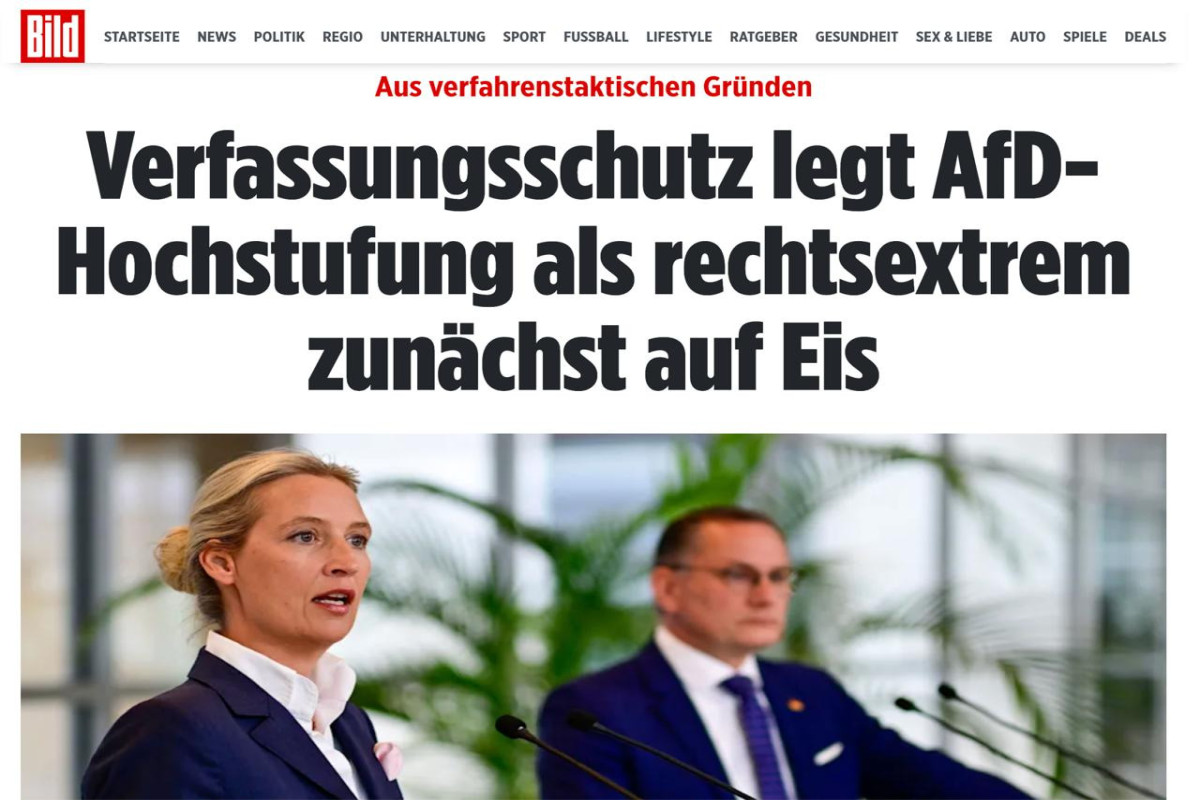 BILD: Статус АдГ как экстремистской приостановлен
