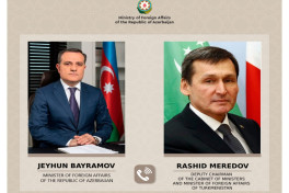 Байрамов провел телефонные переговоры с туркменским коллегой