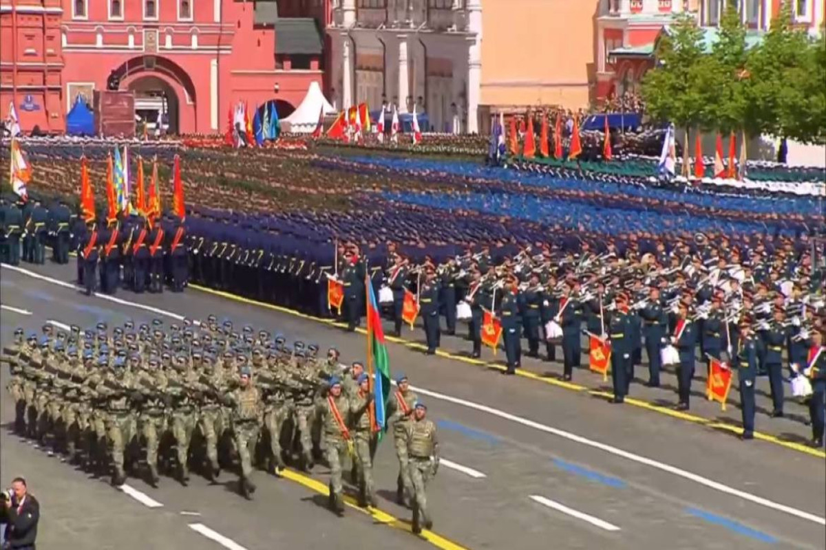 Коммандос Азербайджана прошла на Красной площади - ВИДЕО
