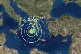 У побережья Греции произошло землетрясение магнитудой 6,2