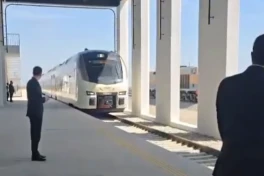 Гаджиев показал прибытие поезда Баку-Агдам -ВИДЕО 