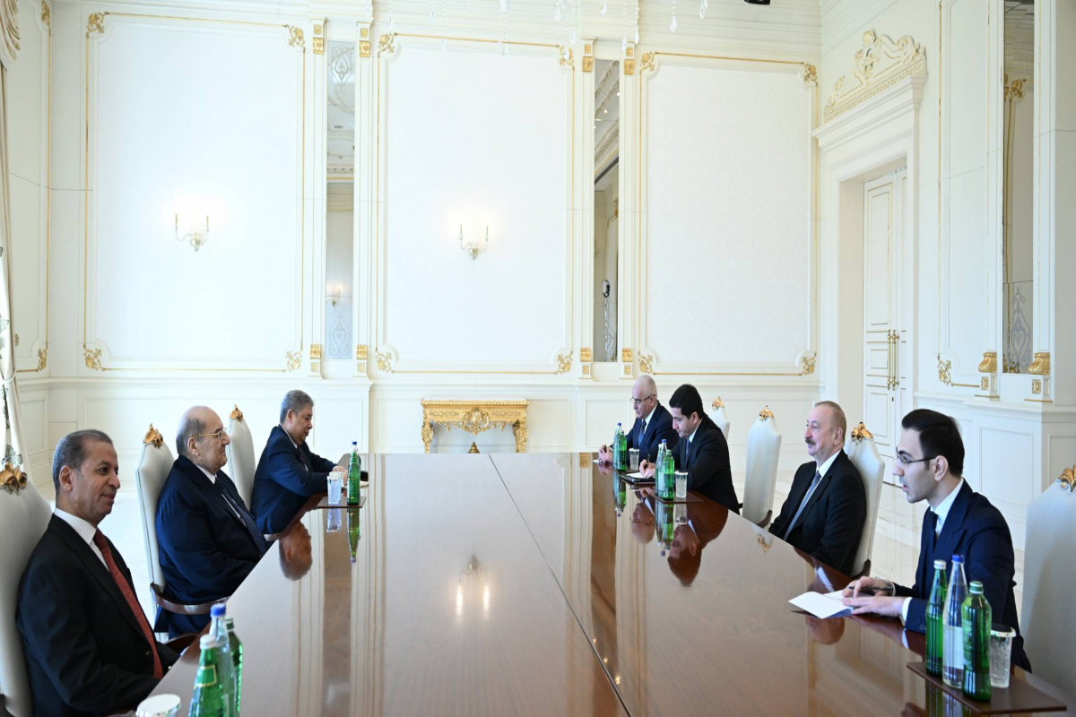 Президент Ильхам Алиев принял председателя Сената Египта