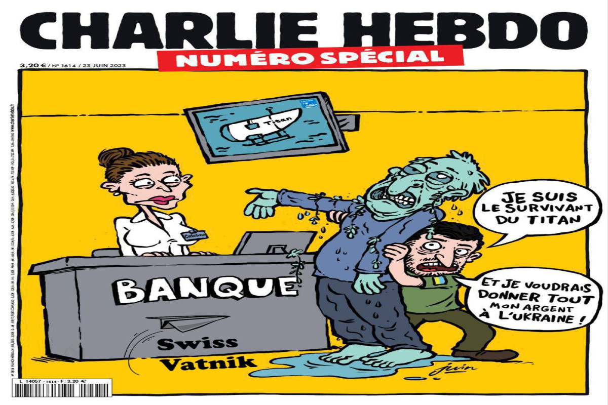 Charlie Hebdo требует наказать авторов подделок, высмеивающих Украину -ОБЛОЖКИ 