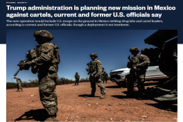 NBC News: Трамп разрабатывает план военной операции в Мексике