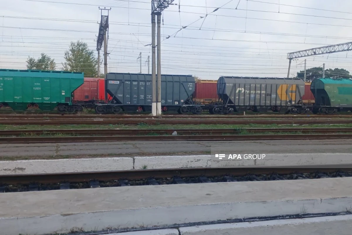 Состав с российским зерном для Армении отправляется из Азербайджана в Грузию-ВИДЕО 
