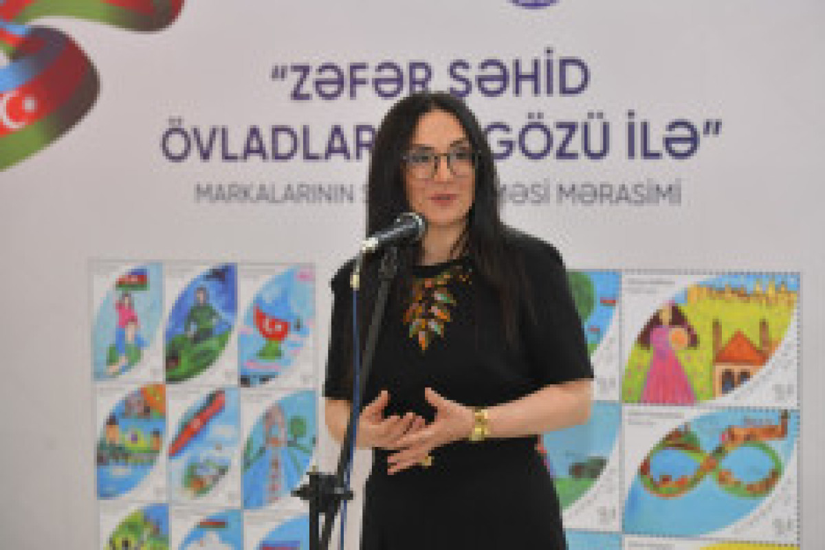 В Азербайджане выпущены уникальные марки по рисункам детей шехидов-ФОТО 