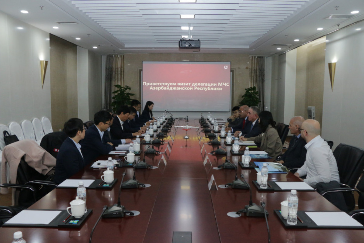 Делегация МЧС Азербайджана посетила Китай-ФОТО 