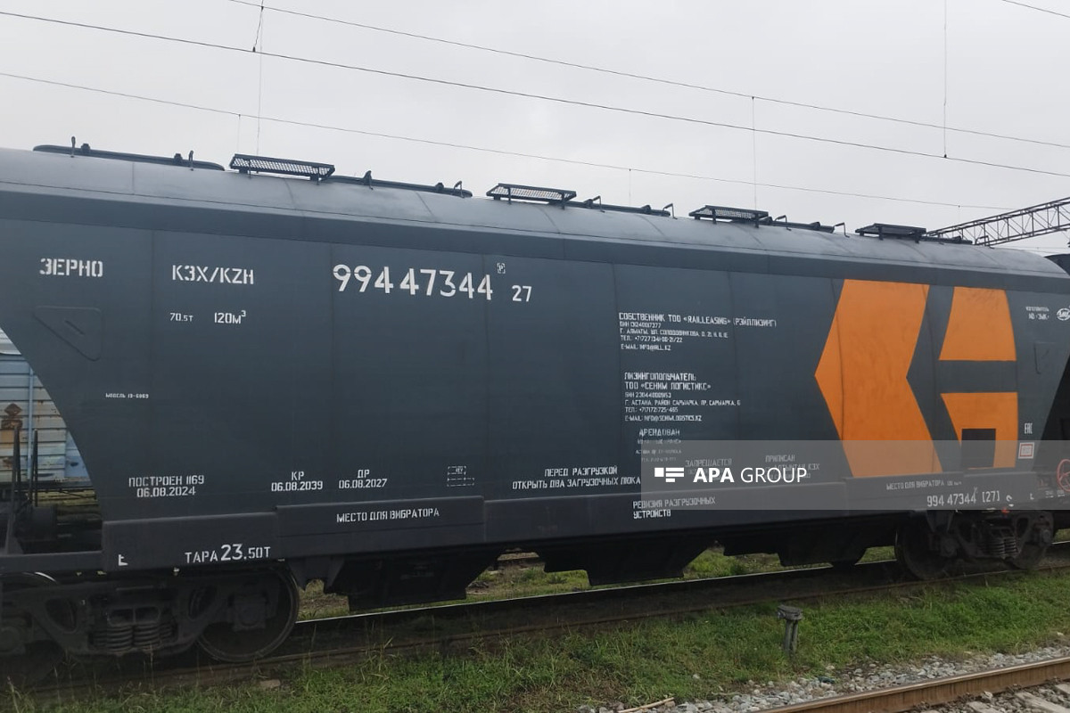 Состав с казахстанским зерном отправляется из Азербайджана в Армению-ФОТО -ОБНОВЛЕНО 