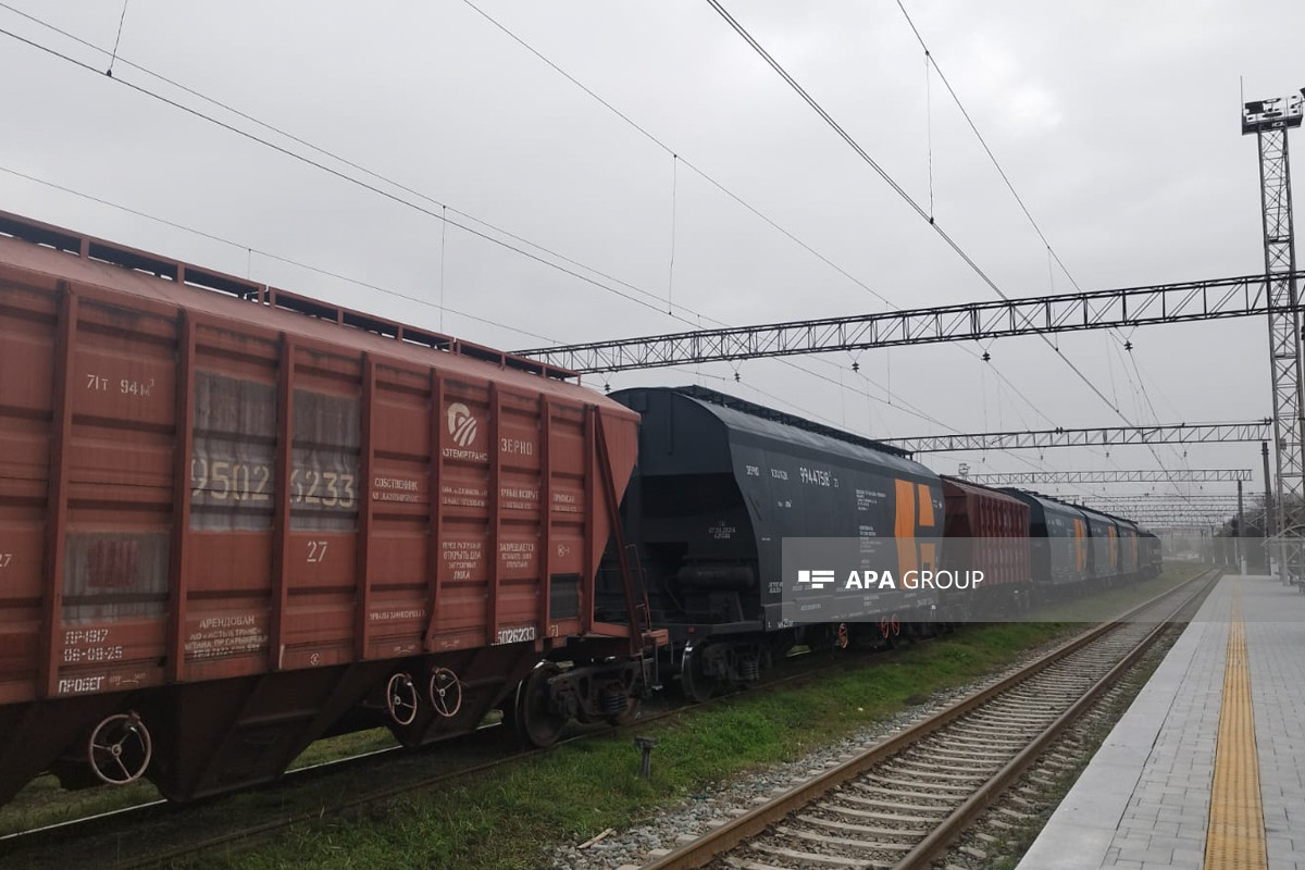 Состав с казахстанским зерном отправляется из Азербайджана в Армению-ФОТО -ОБНОВЛЕНО 