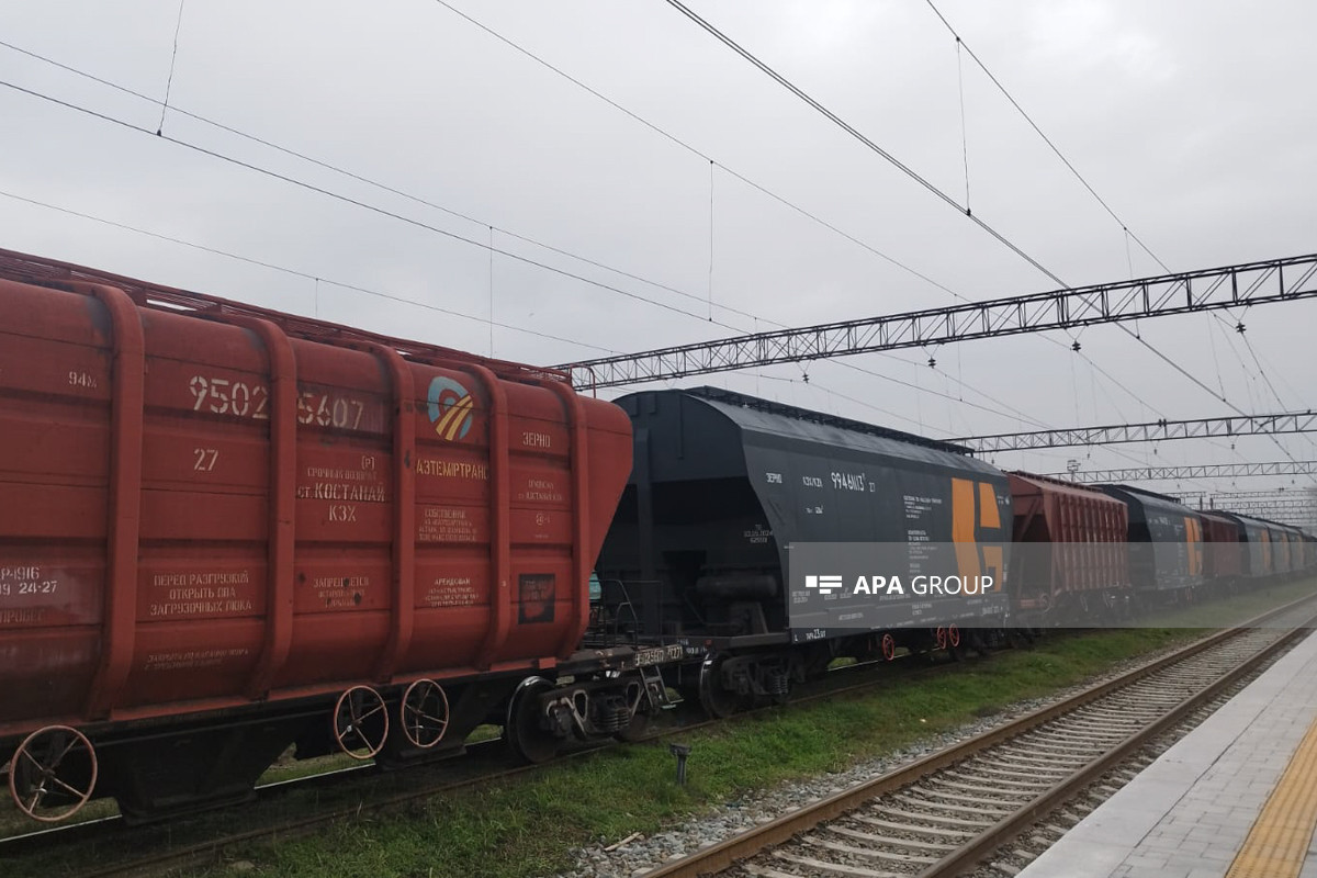 Состав с казахстанским зерном отправляется из Азербайджана в Армению-ФОТО -ОБНОВЛЕНО 