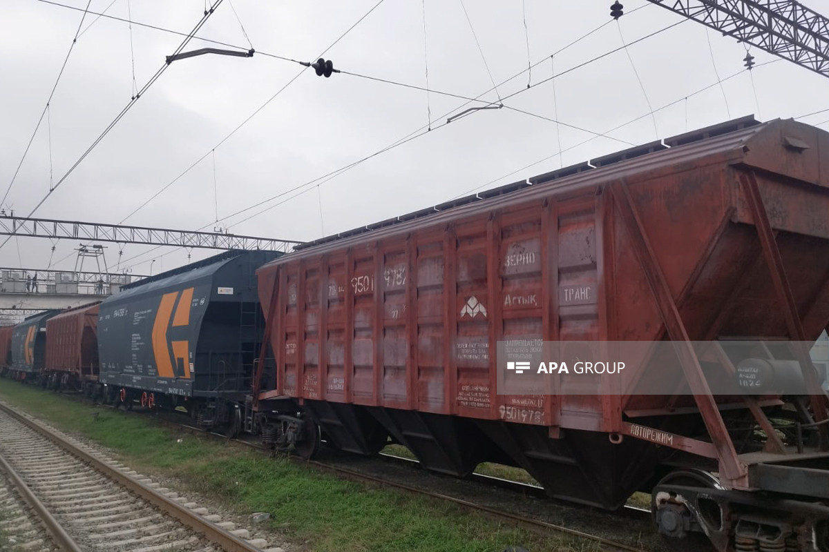 Состав с казахстанским зерном отправляется из Азербайджана в Армению-ФОТО -ОБНОВЛЕНО 