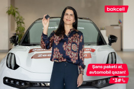 Абонент Bakcell стала обладателем роскошного автомобиля за 1 манат