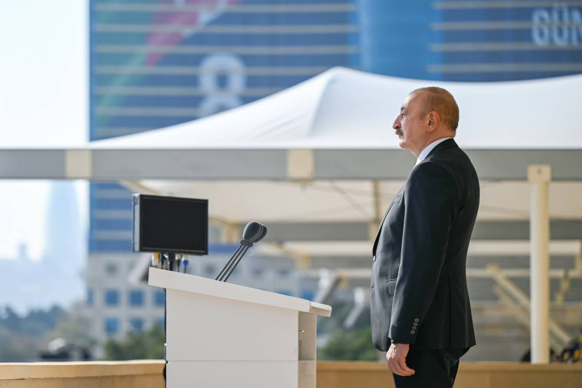 Алиев: Армянские военные преступники сегодня пьют азербайджанский чай в изоляторе 