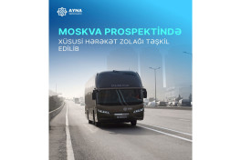 На проспекте Москва появилась полоса для автобусов  -ФОТО 