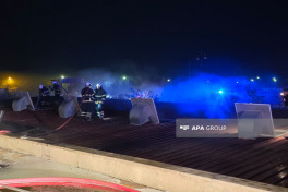 В Нахчыване вспыхнул пожар на автозаправочной станции-ФОТО 