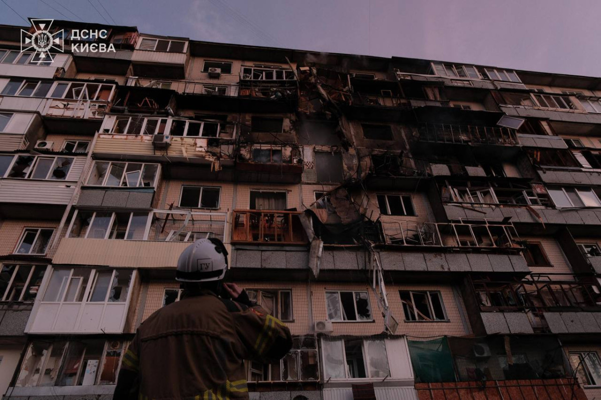 Посольство Азербайджана в Киеве пострадало при российской атаке -ФОТО 