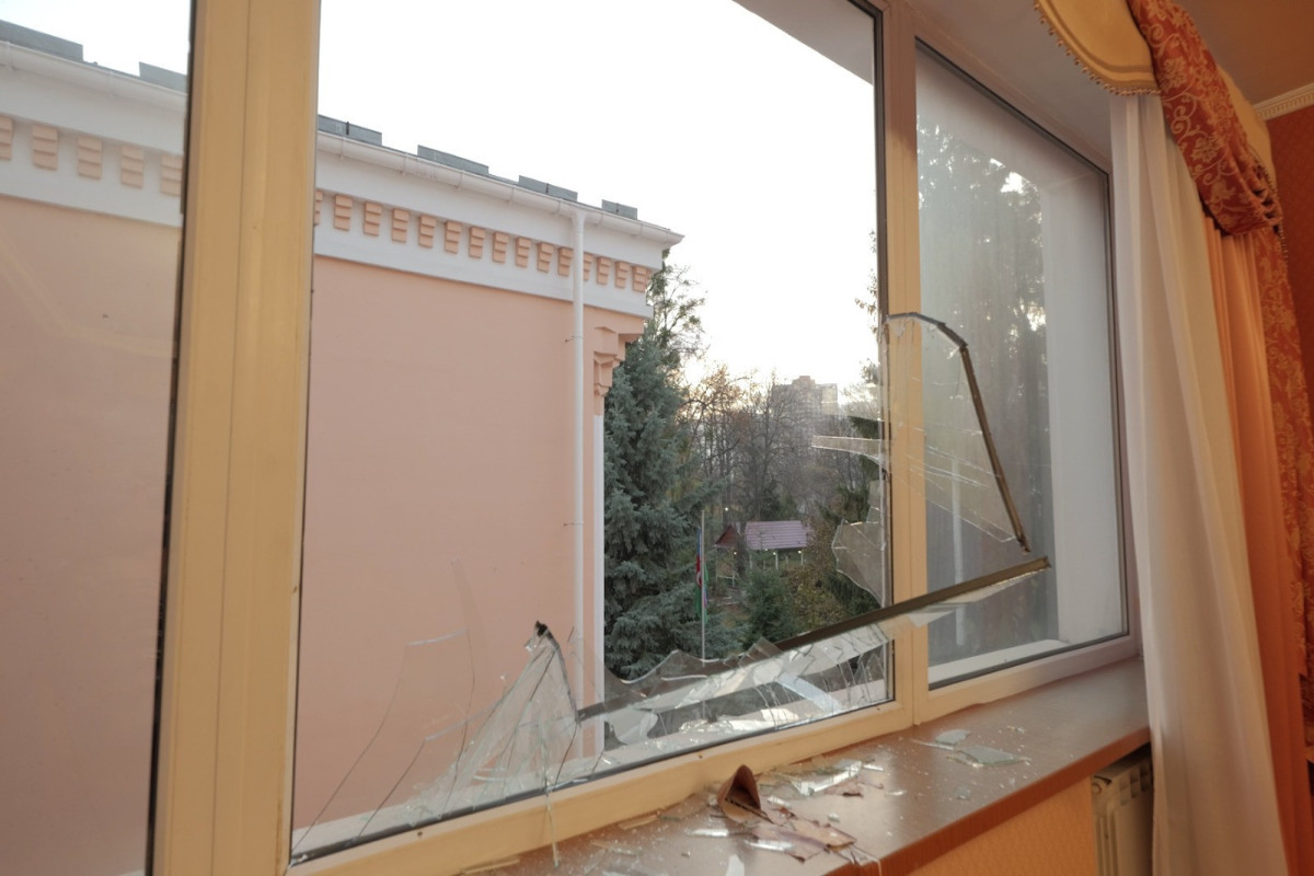 В посольстве Азербайджана в Украине проведены меры безопасности, территория взята под контроль-ФОТО 