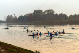 Лейла Алиева встретилась со спортсменами на спортивной базе по гребле в Мингячевире-ФОТО 