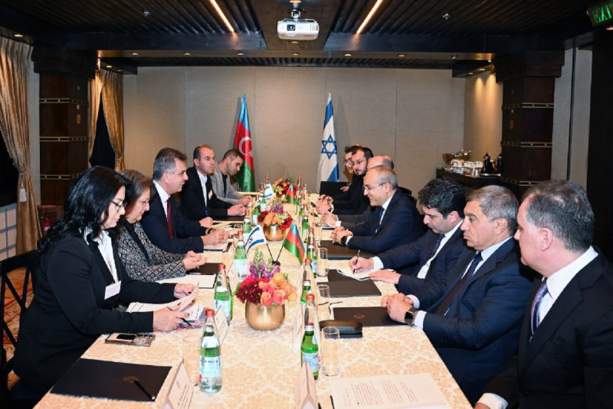 В Израиле прошла встреча Джаббарова с главой Минэнерго и инфраструктуры-ФОТО 