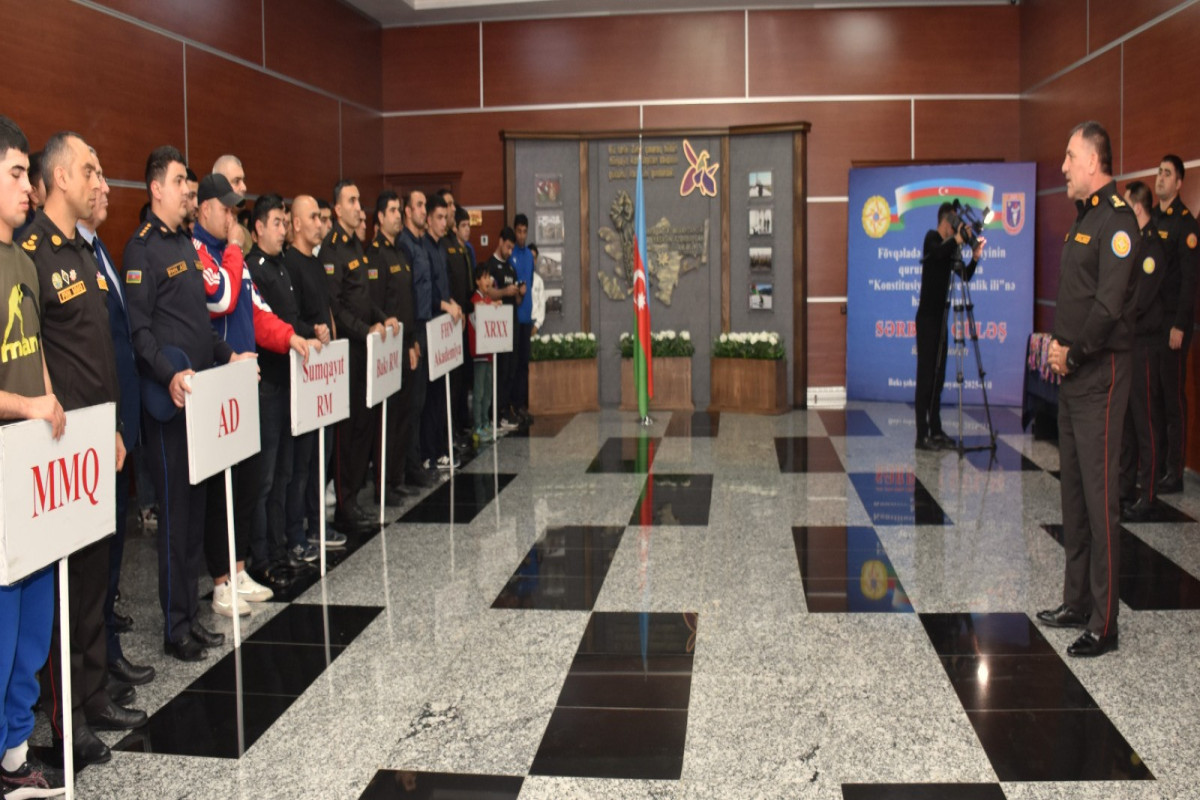 В МЧС Азербайджана подвели итоги чемпионата по вольной борьбе-ФОТО 