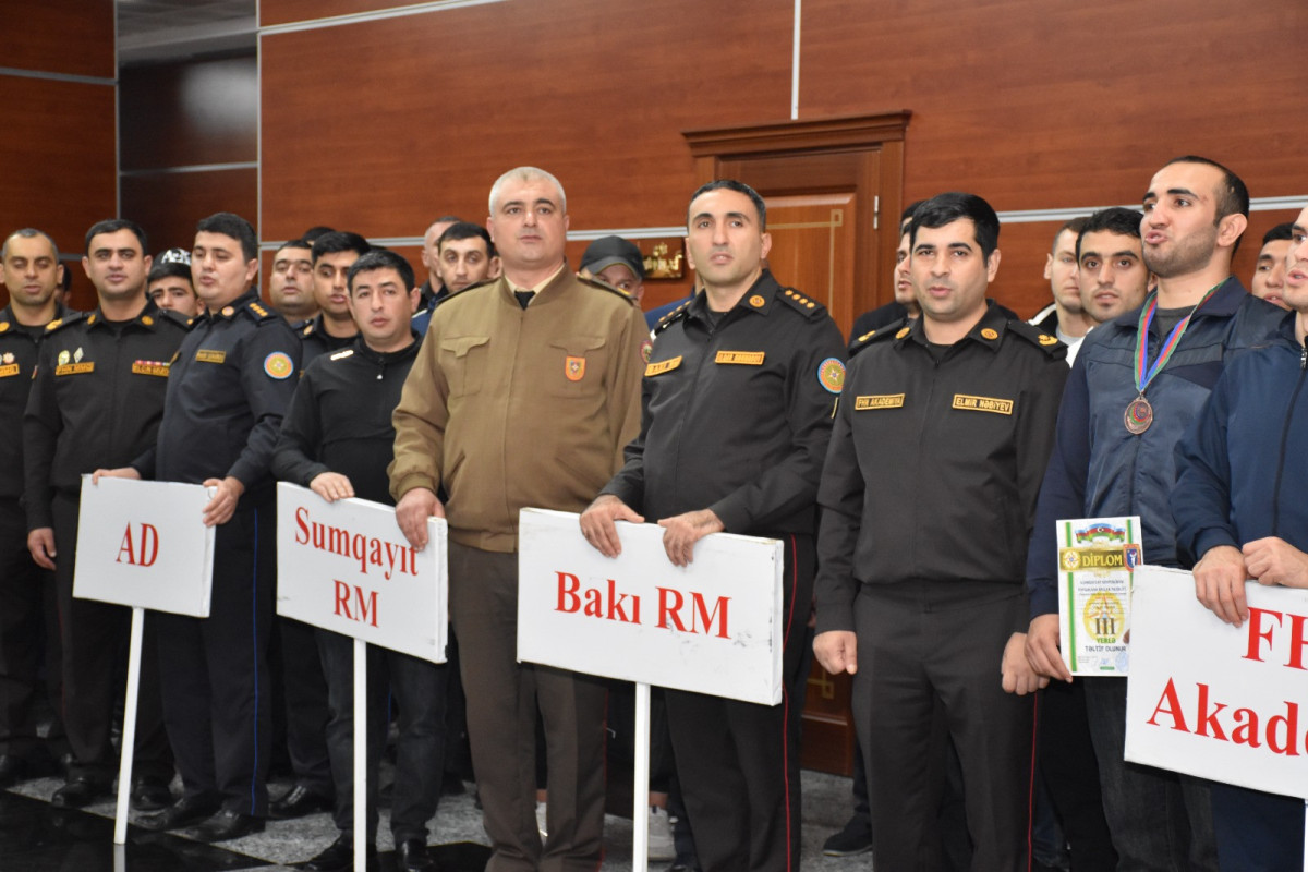 В МЧС Азербайджана подвели итоги чемпионата по вольной борьбе-ФОТО 