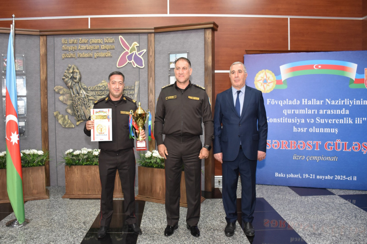 В МЧС Азербайджана подвели итоги чемпионата по вольной борьбе-ФОТО 