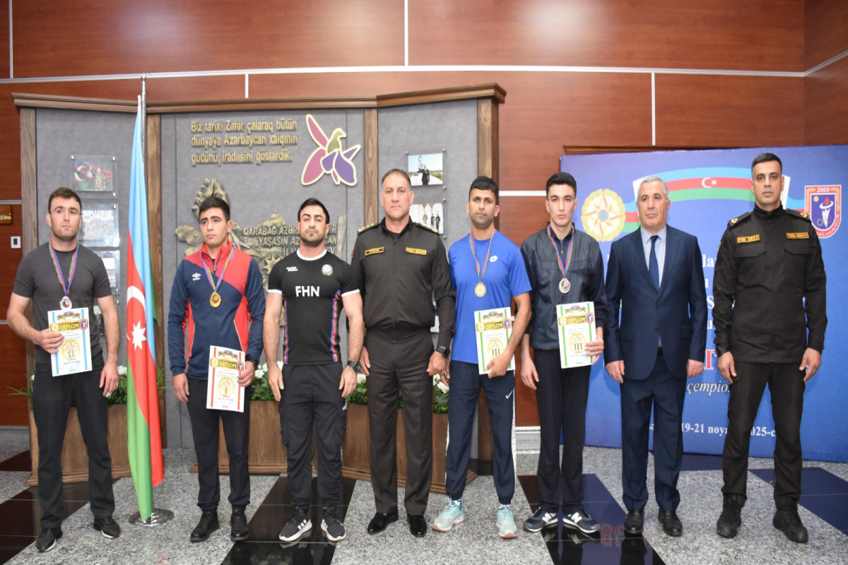 В МЧС Азербайджана подвели итоги чемпионата по вольной борьбе-ФОТО 