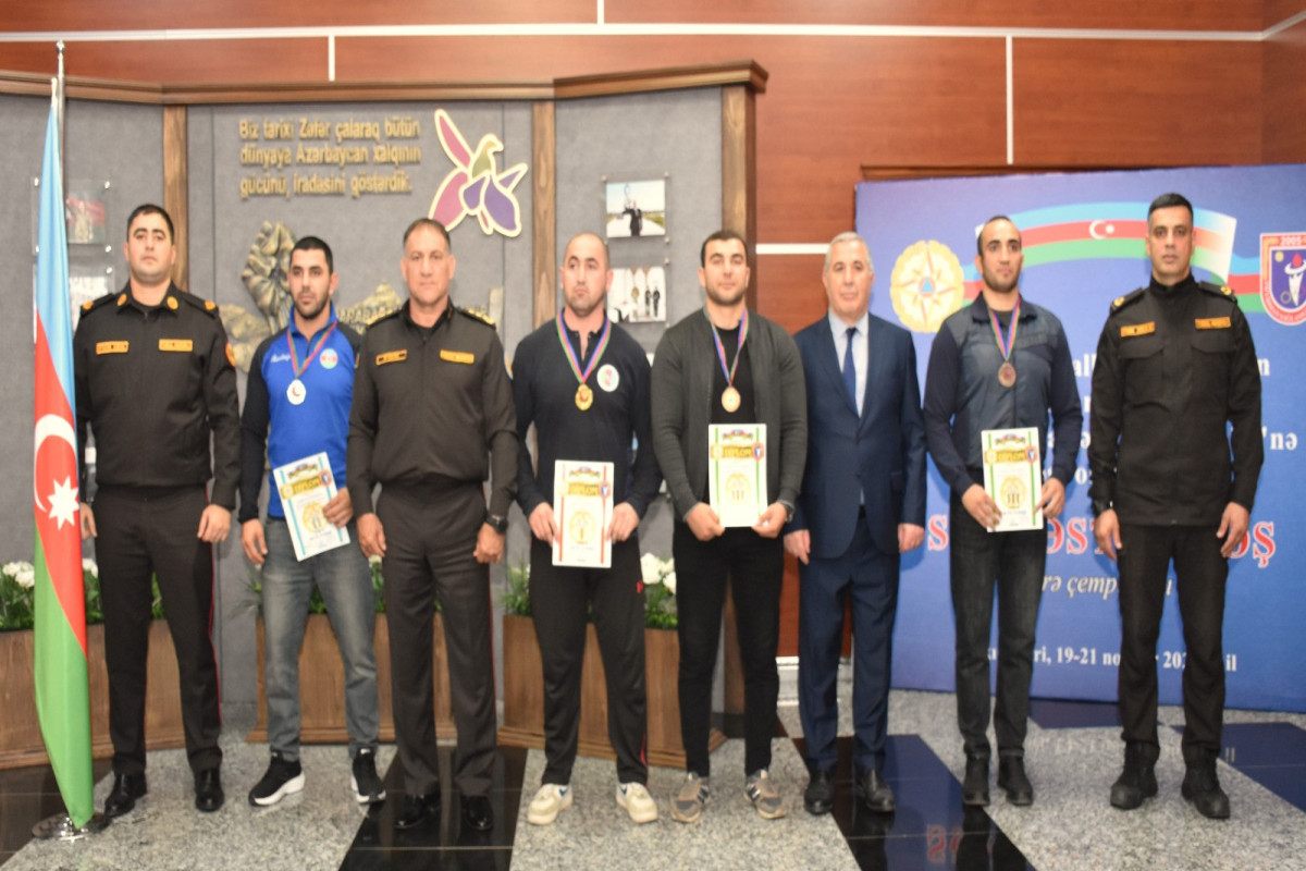 В МЧС Азербайджана подвели итоги чемпионата по вольной борьбе-ФОТО 