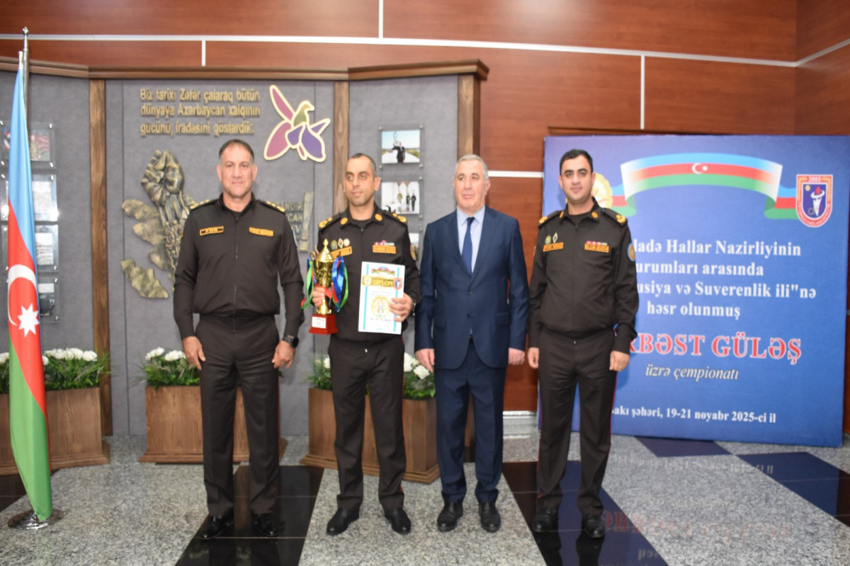 В МЧС Азербайджана подвели итоги чемпионата по вольной борьбе-ФОТО 