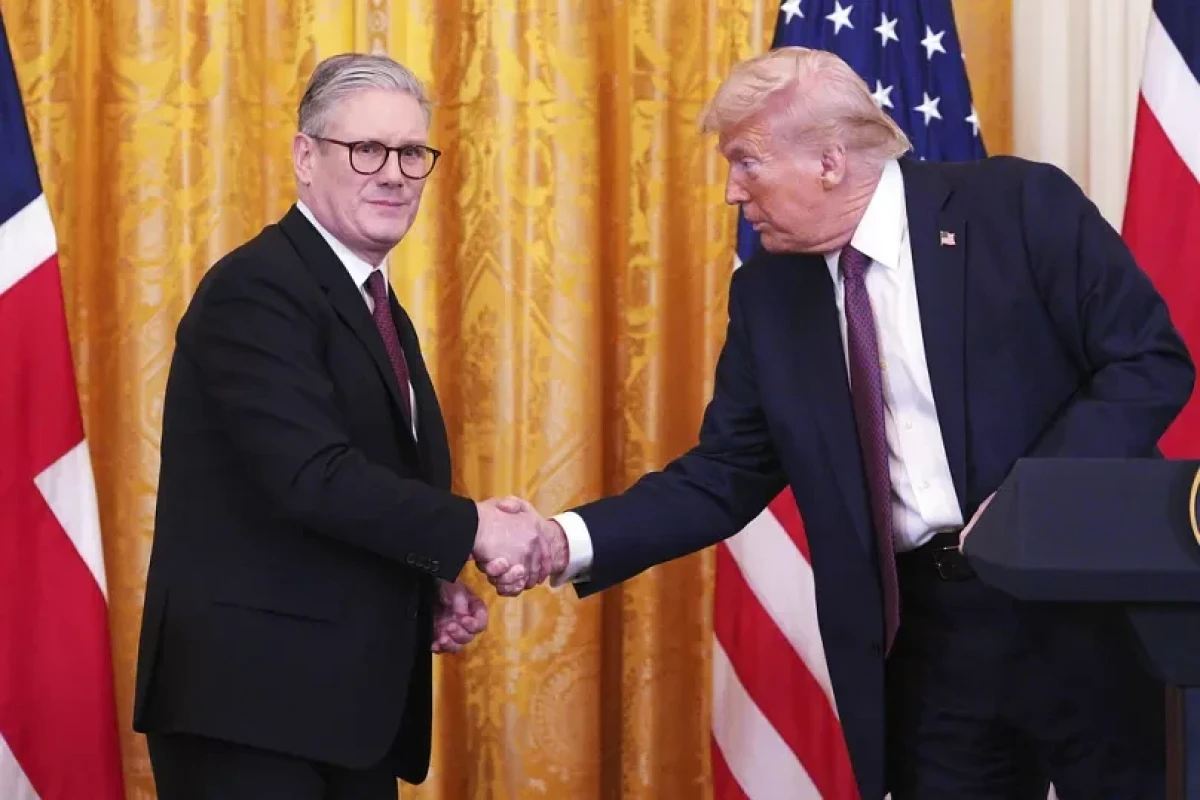 Премьер-министр Великобритании Кир Стармер и президент США Дональд Трамп