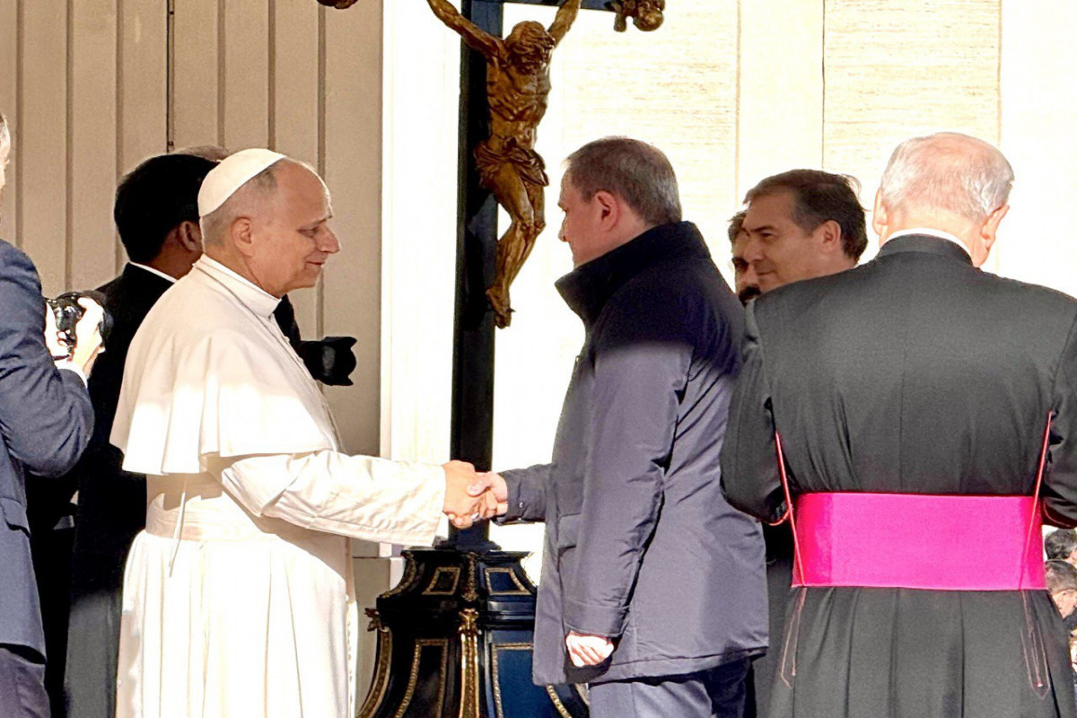 Джейхун Байрамов встретился с Папой Римским